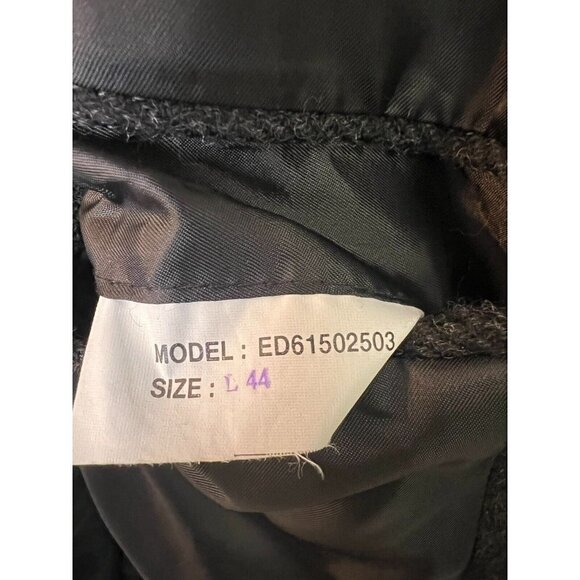 Savile Row Sport Coat Blazer Jacket Size 44 L Gray 100% Wool Tweed Herringbone - Picture 10 of 15